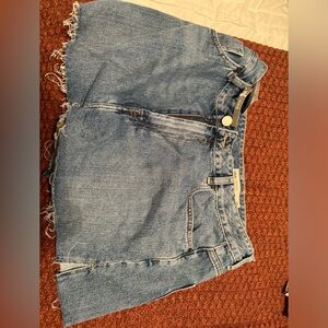 asos cheeky high waisted jean shorts NWT